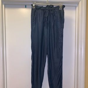 Blue casual pants